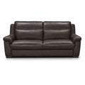castello sofa in white top grain leather floor