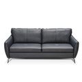 solar sofa in cognac top grain leather floor