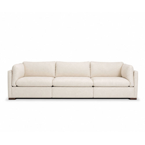brooklyn sofa in off white upholstery floor