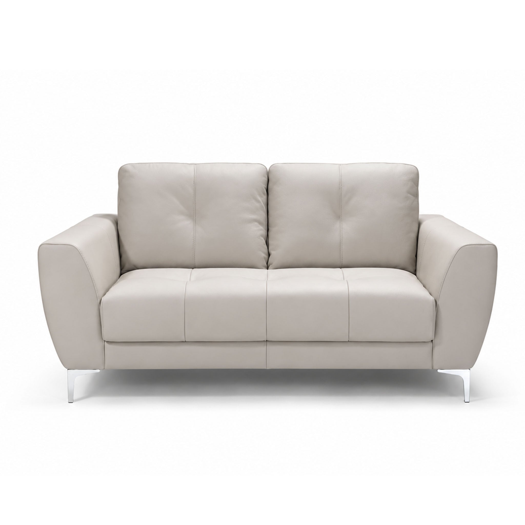 casanova loveseat in grey top grain leather floor