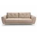 casanova sofa in beige top grain leather floor