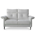 diva loveseat in white top grain leather new