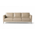 linea sofa in beige top grain leather floor