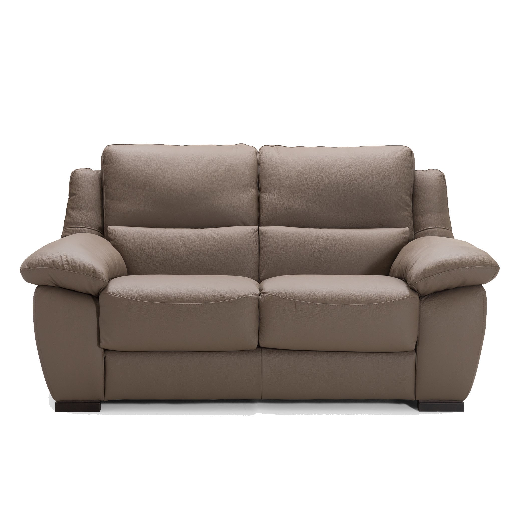 meghan loveseat in taupe top grain leather floor