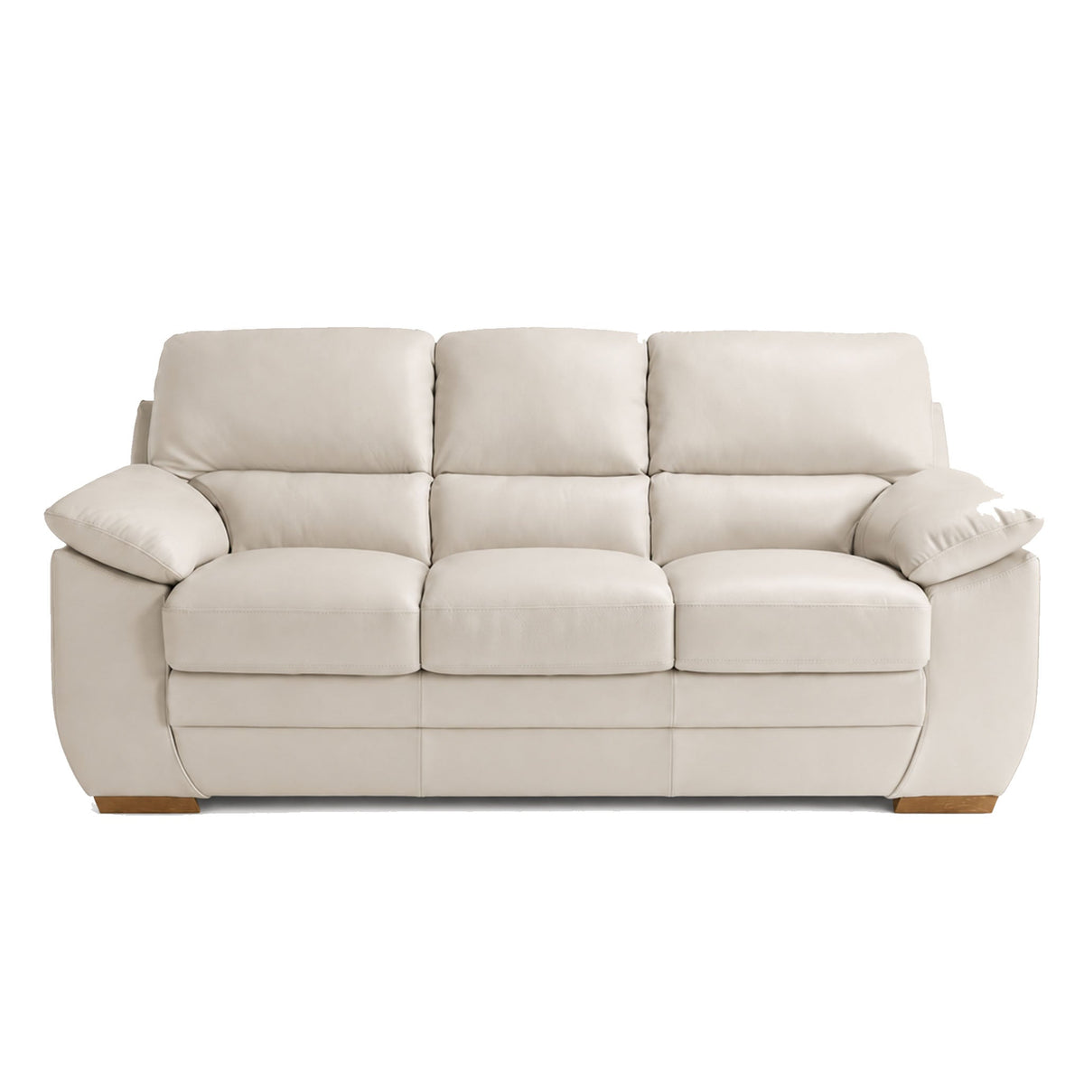 melanie sofa in grey top grain leather floor
