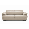 monza sofa in beige top grain leather floor