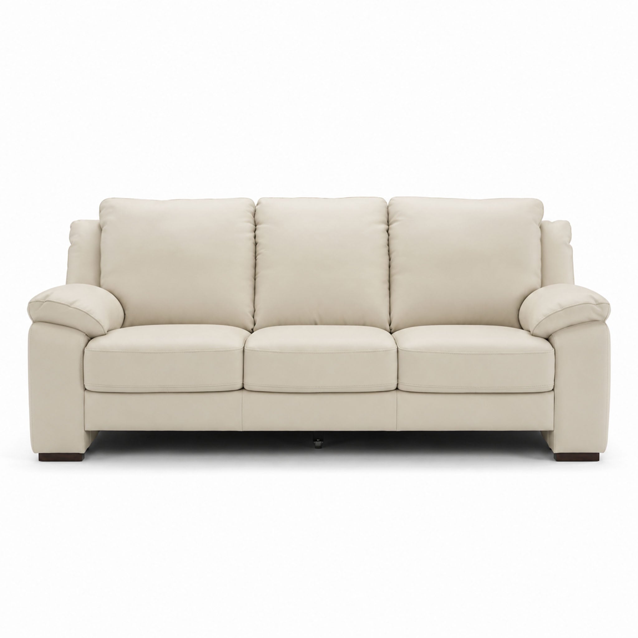 morandi sofa in white top grain leather floor
