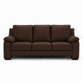 morandi sofa in brown top grain leather floor