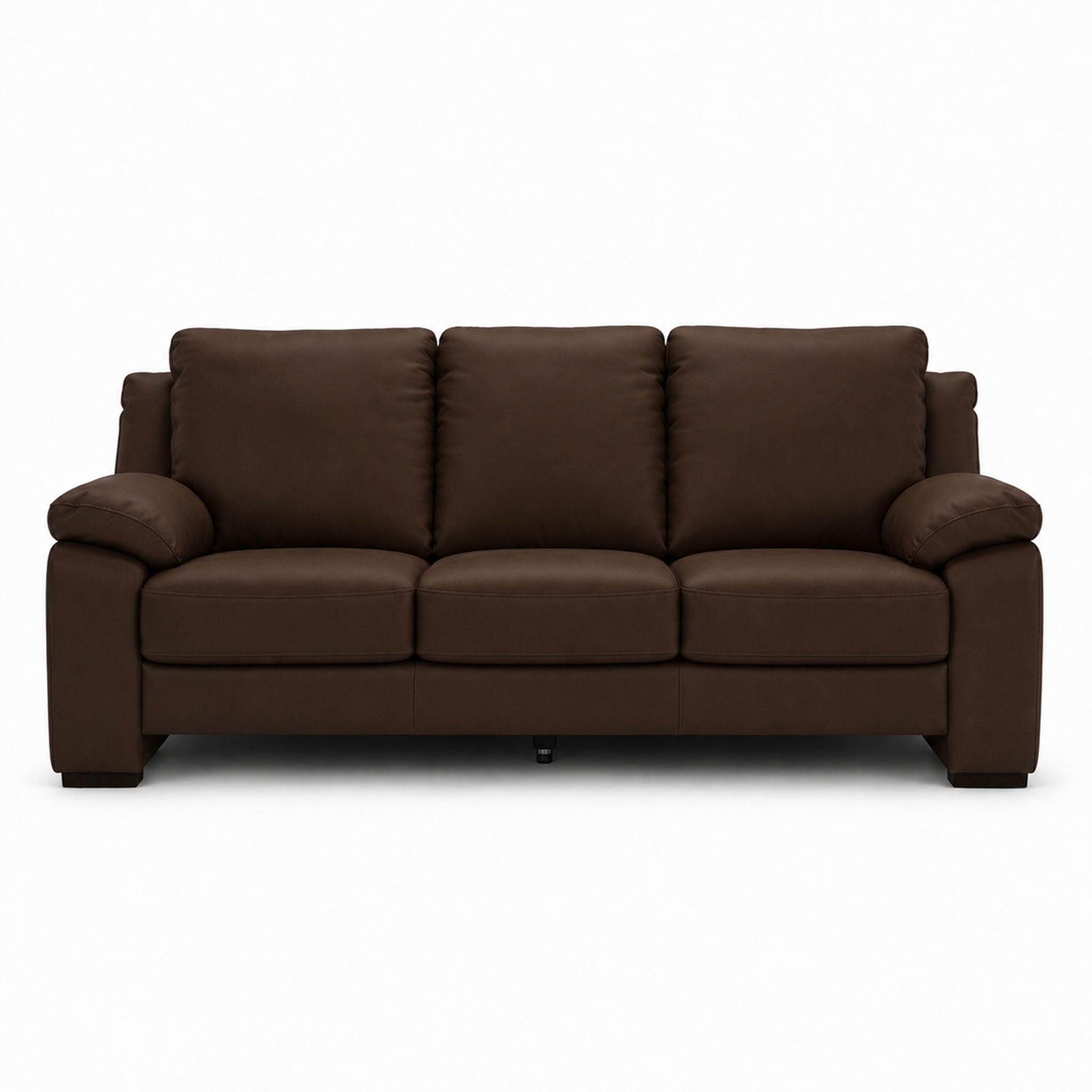 morandi sofa in brown top grain leather floor