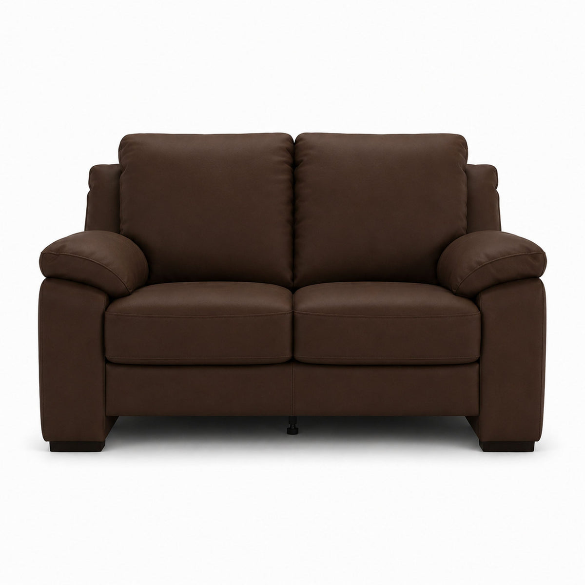 morandi loveseat in grey top grain leather floor