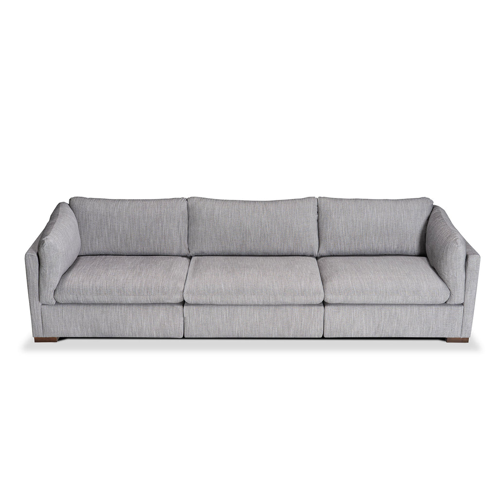 brooklyn sofa in grey upholstery floor