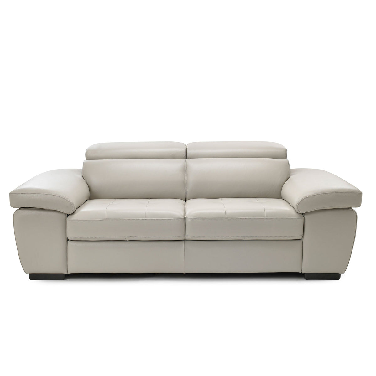 viola sofa in grey top grain leather floor