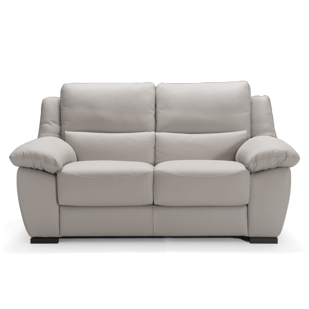 meghan loveseat in grey top grain leather new